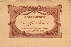 Paris 12e 46-50, Faubg Saint-Antoine Gouffe-Jeune Ambeublement -
																					75012 Paris 12e
																			