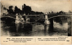 La Ferte sous Jouarre Pont detruit par les Allemands à Jouarre