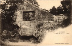 Barbizon Medaillon Rousseau Millet à Barbizon