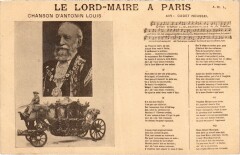 Paris Visite Lord-Maire Chanson d'Antonin Louis