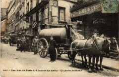 Paris Petits Metiers une rue a 4 heures du matin ca porte bonheur