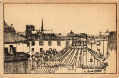 Paris 5e Ecole Polytechnique Panorama pris du toit à Paris 5e