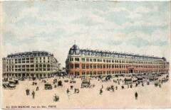Carte postale ancienne Au Bon Marché - Rue du Bac
                                                                     à Paris 6e
                                