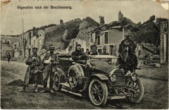 Vigneulles-les-Hattonchatel nach der Beschiessung - Auto