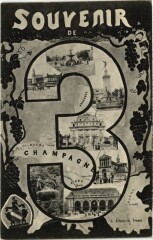 Troyes - Souvenir Collage dans 3 à Troyes