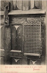 Hotel-Dieu de Beaune - Le guichet et le marteau de la porte -
																					21200 Beaune
																			