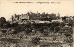 Carcassonne Vue panoramique du Sud-Ouest France à Carcassonne