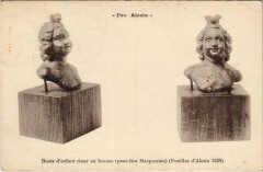 Pro Alesia - Buste d'enfant rieur en bronze