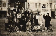 Berck-Plage - carte photo groupe des familles à Berck