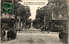 La Garenne - La Rue Voltaire (prise du Rond-Point, coté droit)