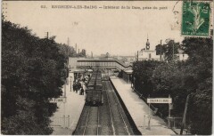 Enghien-les-Bains - Intérieur de la Gare, prise du pont à Enghien-les-Bains