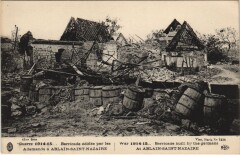 Guerre-Barricade édifiée par les Allemands a Ablain Saint-Nazaire à Ablain-Saint-Nazaire
