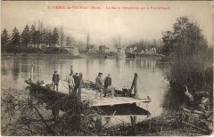 Saint-Pierre du Vauvray-Le Bac et Perspective sur le Pont écroulé à Saint-Pierre-du-Vauvray
