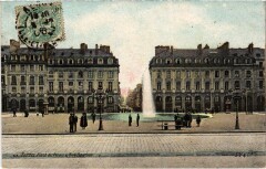 Rennes Place du et Rue Bourbon France à Rennes