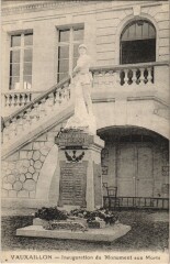 Vauxaillon - Inauguration du Monument aux Morts -
																					02320 Vauxaillon
																			