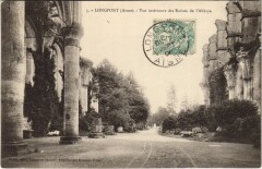 Longpont - Vue Interieure des Ruines de l'Abbaye à Longpont