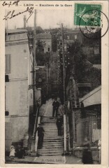 Laon- Escaliers de la Gare France