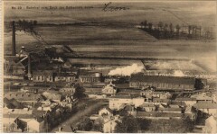 Laon- Bahnhof vom Dach der Kathedrale aus France