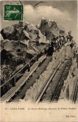 Carte postale ancienne Luna Park - Le Scenic Railway
                                                                     à Paris 17e
                                