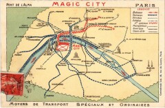 Paris carte map plan