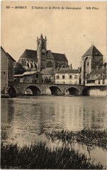 Moret sur Loing Eglise et la Porte de Bourgogne