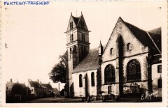 Fontenay-Tresigny L'Eglise et la Route de Tournan