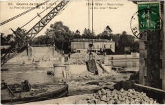 Lagny-sur-Marne Le Pont de Pierres sur la Marne - Ruines - 1914 à Lagny-sur-Marne