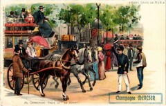 Carte postale ancienne Paris dans la Rue au Carrefour halte la
                                                                     à Paris
                                