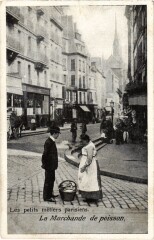 Carte postale ancienne Paris Petits Metiers la marchande de poisson
                                                                     à Paris
                                