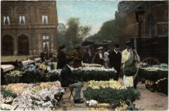 Paris 1e Marche au Fleurs Pont au Change Samedi à Paris 1er