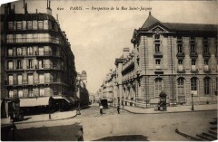 Paris 5e Perspective rue Saint-Jacques à Paris 5e