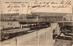 Le Métropolitain et le Canal à Paris 4e