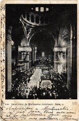 Carte postale ancienne Sacré-Coeur de Montmartre (intérieur)
																	 à Paris 18e
								