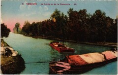 Nemours Le Loing vu de la Passerelle à Nemours