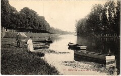 Melun vue sur la Seine à Melun