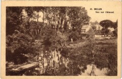 Melun vue sur l'Almont à Melun