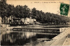 Melun Le Barrage du Petit Bras à Melun