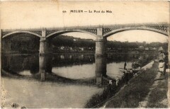 Carte postale ancienne Melun - Le Pont du Mée
                                                                     à Dammarie-les-Lys
                                