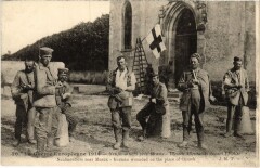 Neufmontiers Blesses Allemands devant l'Eglise