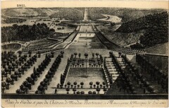 Meudon veue du Jardin et parc du Chateau à Meudon