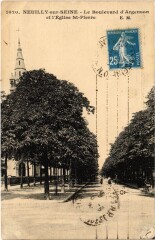 Neuilly Bouevard d'Argenson et Eglise Saint-Pierre