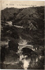 Thiers Le Pont Saint-Roch et la Margeride à Thiers