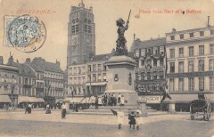 Dunerque Place Jean Bart Et Le Beffroi -
													59 Nord
												