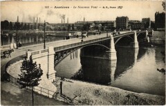 Carte postale ancienne Asnieres Le Nouveau Pont
                                                                     à Clichy
                                