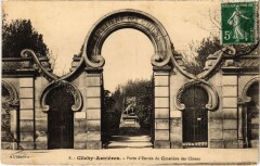Carte postale ancienne Asnieres Cimetiere des Chiens entree
                                                                     à Asnières-sur-Seine
                                