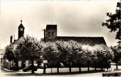 Saint-Mammes Place Renau Bernard, Eglise et Mairie France