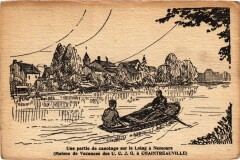 St.Pierre les Nemours Une partie de canotage s le Loing France à Nemours