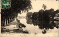 Nemours Le Loing vu du Champ de Mars France à Nemours
