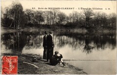 Carte postale ancienne Bois de Meudon-Clamart - L'Etang de villebon
                                                                     à Meudon
                                