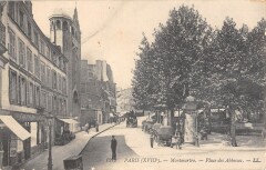 Carte postale ancienne Paris XVIIIe Montmartre Place Des Abbesses
                                                                     à Paris 18e
                                